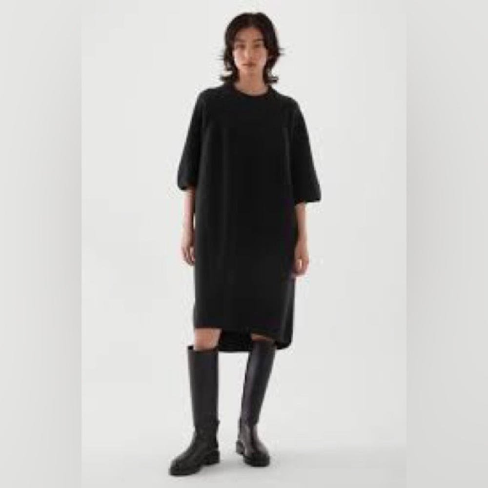 COS,Incredible Black, Pull-On Dress, Excellent Condition, Size Medium - Picture 2 of 13